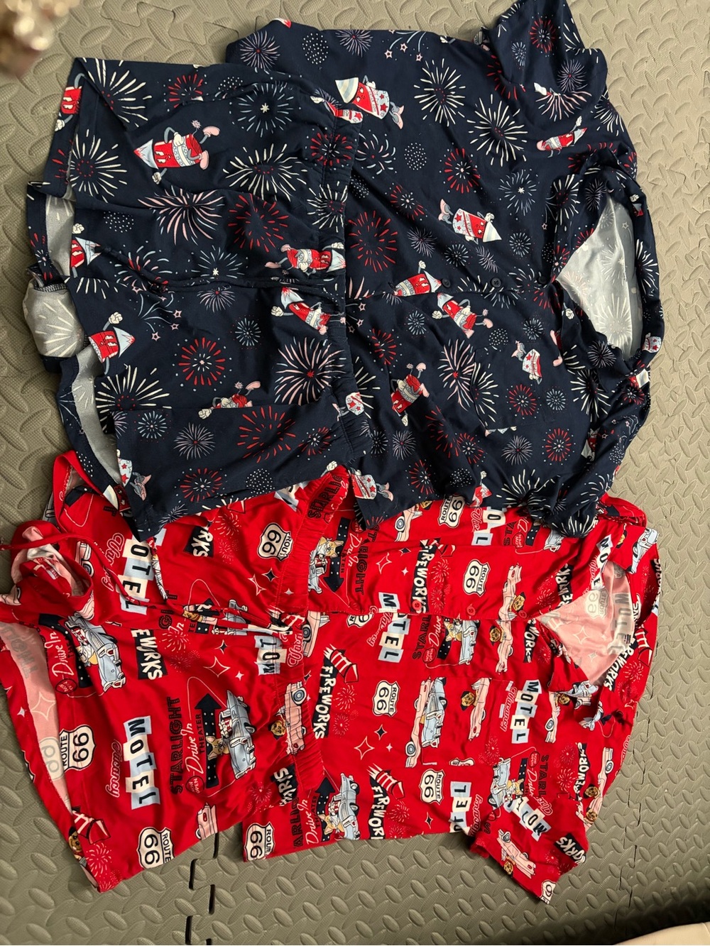 Walmart way to Celebrate patriotic pajama shorts set lot small